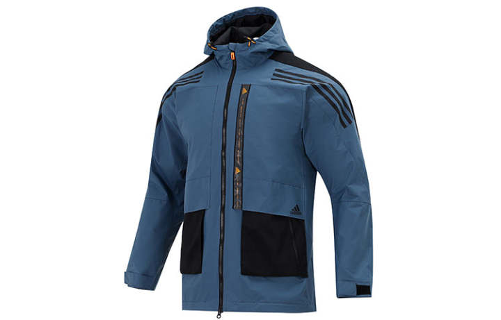Adidas Adidas Jackets Men's Blue Hooded Moderate Other