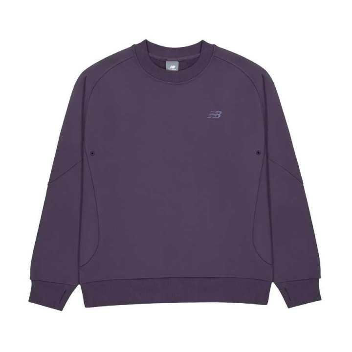 New Balance New Balance NB Grey Sweatshirt Unisex Purple