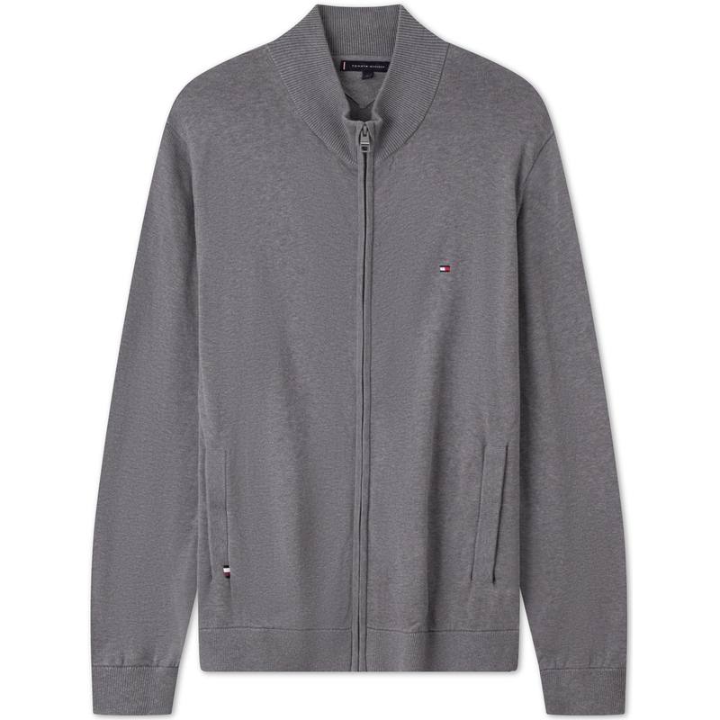 Tommy Hilfiger Knitwear Men's Stand Collar Moderate Cardigan