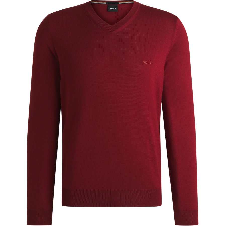 HUGO BOSS Logo Embroidered Knit Jumper