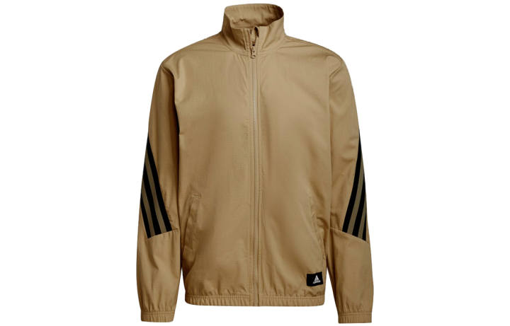 Adidas Adidas Jackets Men's Khaki Stand Collar Moderate