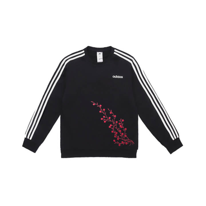 Adidas Adidas Sweatshirts Unisex Black Crew Neck Moderate Regular