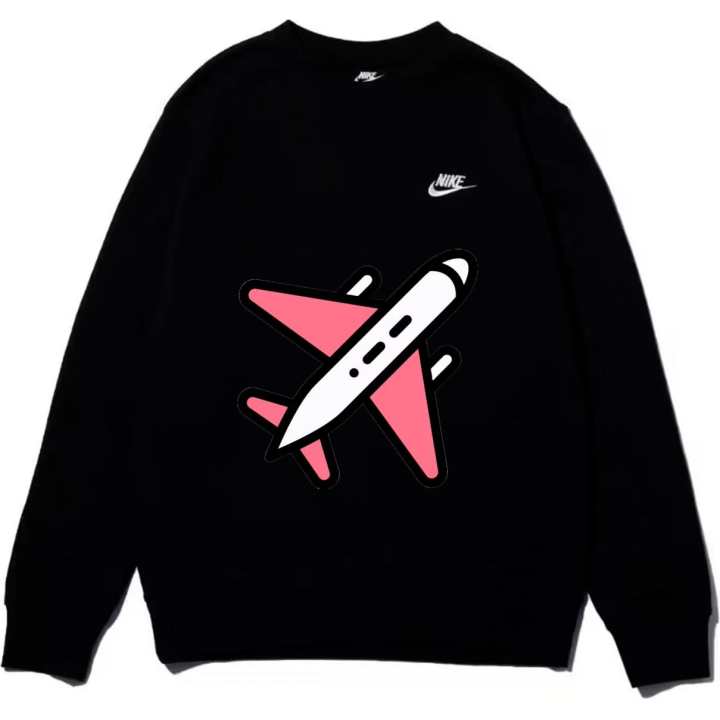 Nike Nike Sweatshirts Unisex Black Crew Neck Moderate Regular