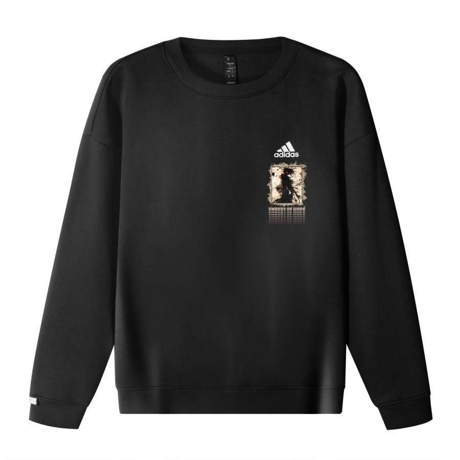 Adidas Adidas Sweatshirts Unisex Black Crew Neck Moderate Regular