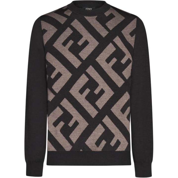FENDI FENDI FF-jacquard Wool Jumper