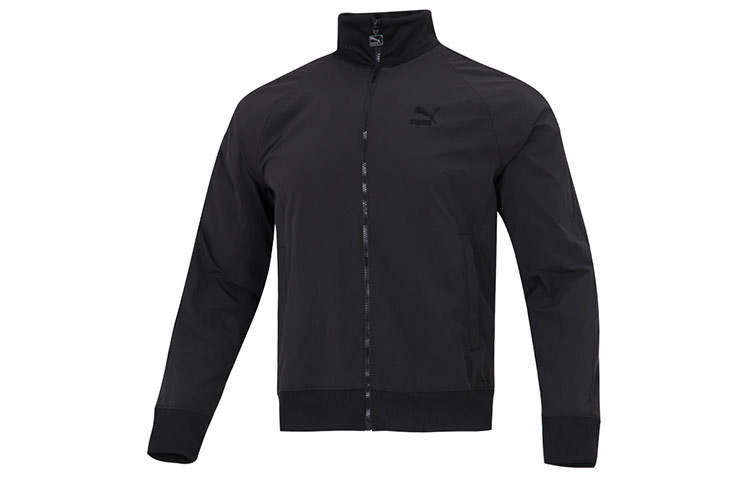 PUMA PUMA Jackets Men's Black Stand Collar Moderate Other