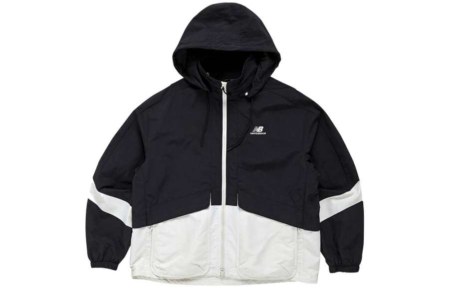 New Balance New Balance UNI Tripper Jackets Unisex Black Detachable Hood Moderate Straight Fit