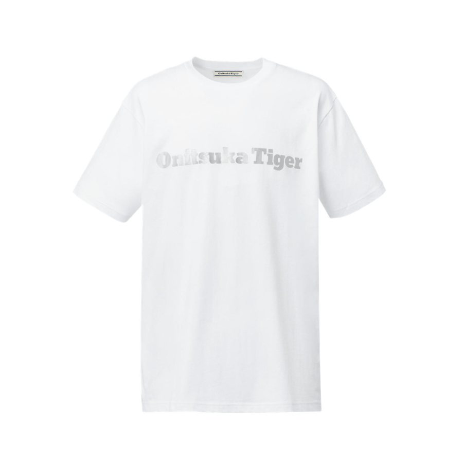 Onitsuka Tiger T Shirt Unisex Silver