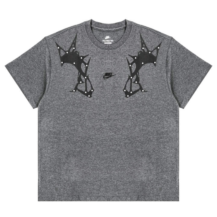 Nike Nike T Shirts Unisex Gray Crew Neck Moderate Straight Fit