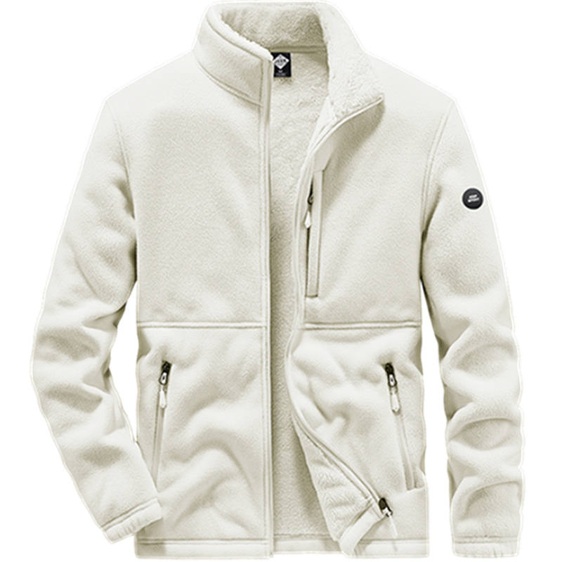 JEEP SPIRIT Sweatshirts Men's Stand Collar Thickened Cardigan