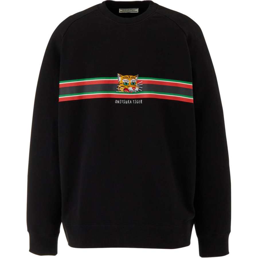 Onitsuka Tiger SWEAT TOP Sweatshirt Unisex Black