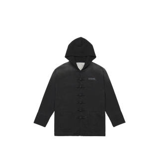 XVESSEL Sweatshirts Unisex Black Hooded Moderate Cardigan