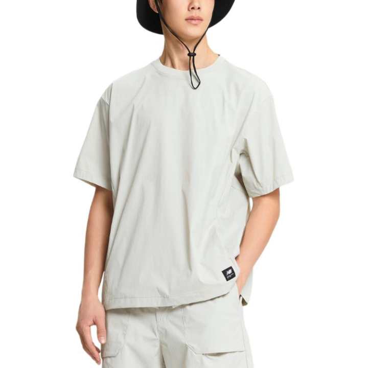 New Balance New Balance Drop Shoulder Sleeve T Shirt Men's Light Beige