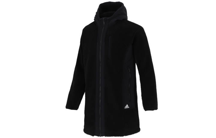 Adidas Adidas Jackets Men's Black Hooded Thickened Other