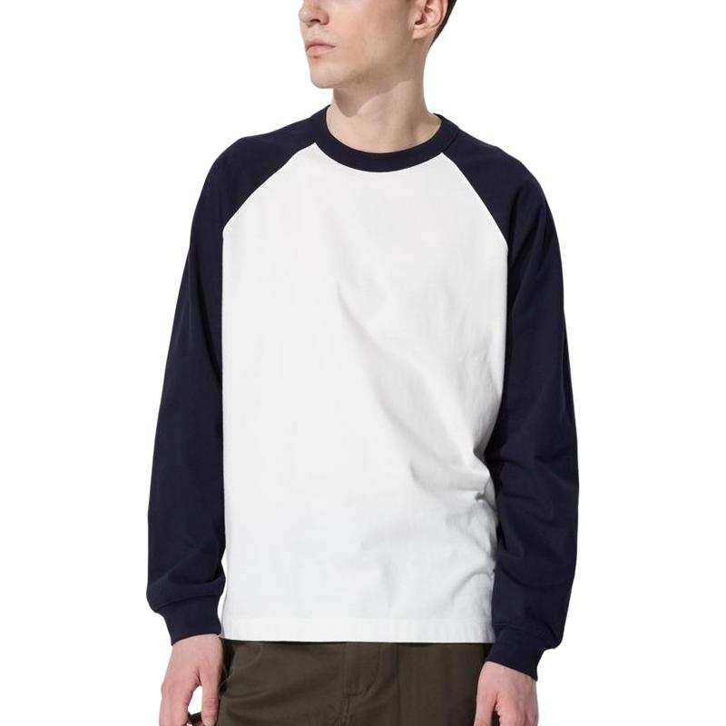 UNIQLO T Shirts Men's Navy Blue Crew Neck