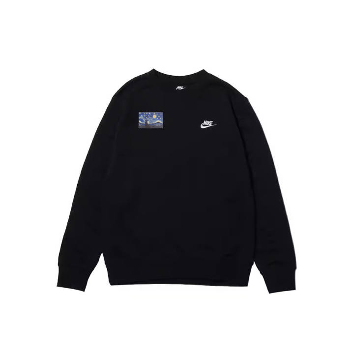 Nike Nike Sweatshirts Men's Black Crew Neck Moderate