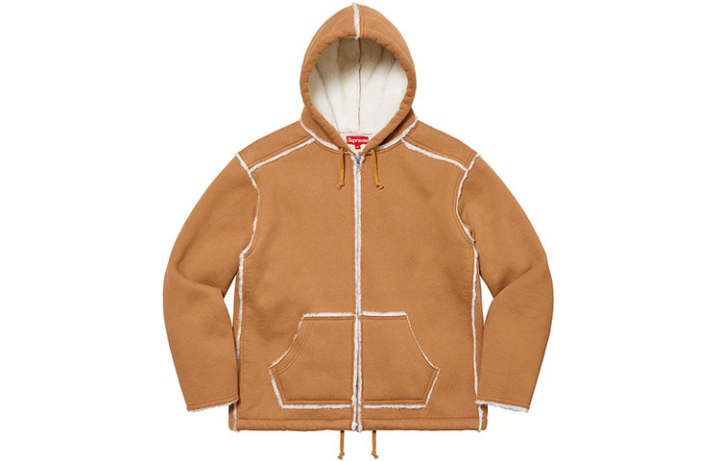 Supreme Supreme Faux Shearling Hooded Jacket