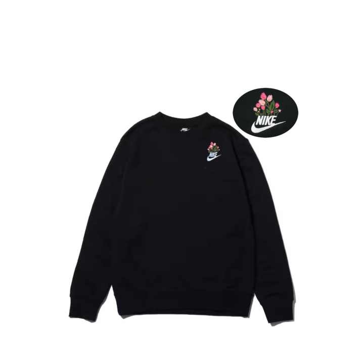 Nike Nike Sweatshirts Unisex Black Crew Neck Thickened Regular