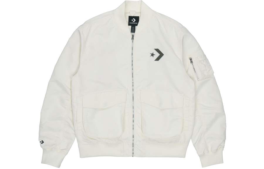 Converse Converse Jackets Unisex White Baseball Collar Moderate Other