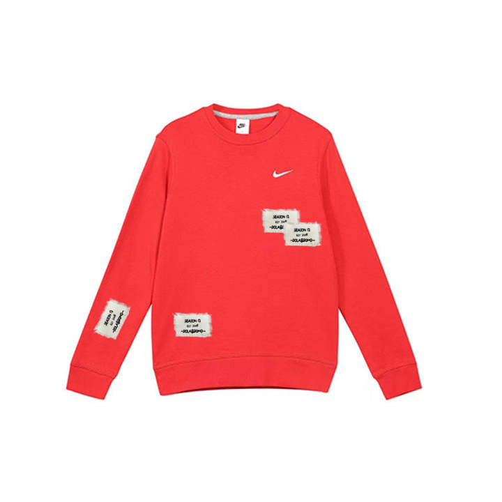 Nike Nike Sweatshirts Unisex Red Crew Neck Moderate
