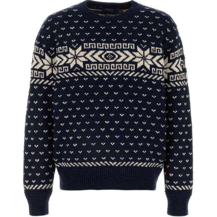 Polo Ralph Lauren Intarsia Patterned Crewneck Jumper