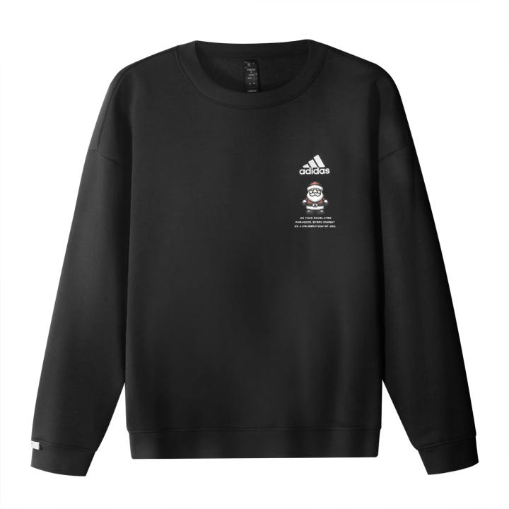 Adidas Adidas Sweatshirts Unisex Black Crew Neck Moderate Regular