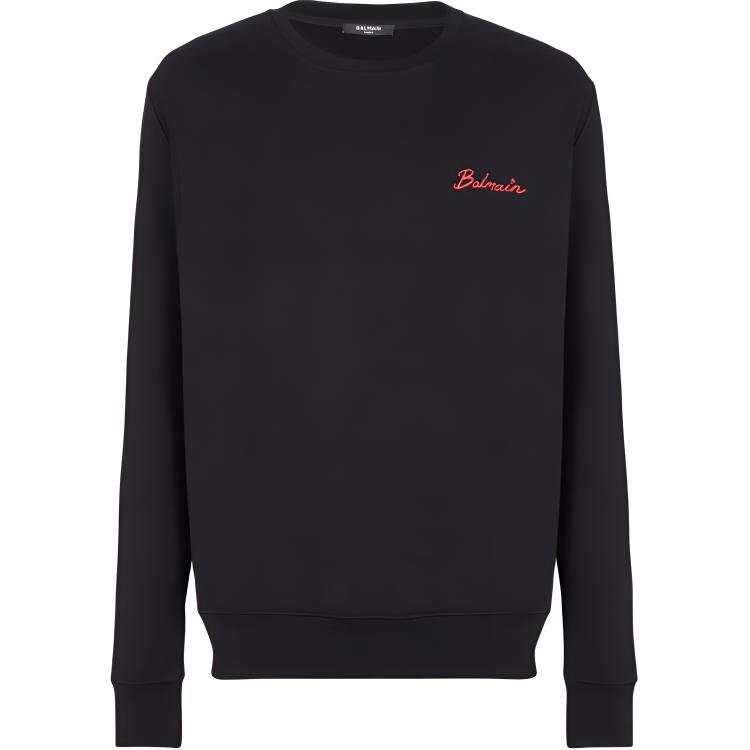 BALMAIN BALMAIN Kiss Printed Round Neck Sweatshirt