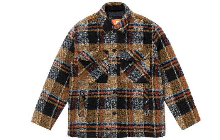 New Era Jackets Unisex Beige Black Lapel Moderate Other
