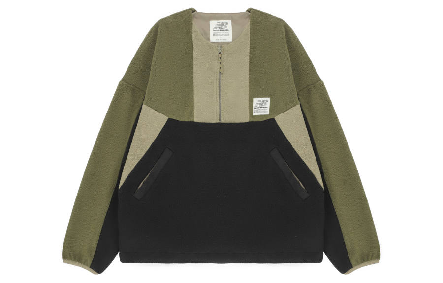 New Balance New Balance Salehe Bembury Jackets Unisex Olive Crew Neck Moderate Straight Fit