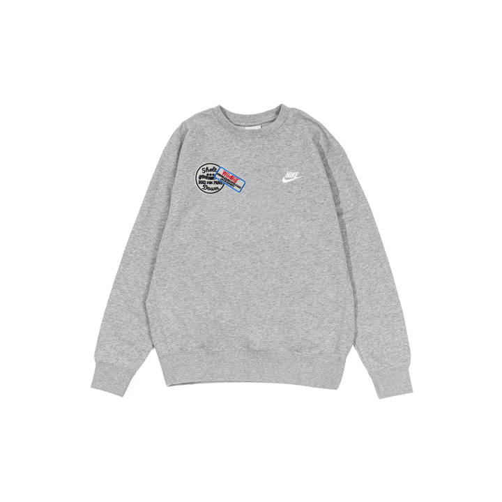 Nike Nike Sweatshirts Men's Gray Crew Neck Moderate Regular