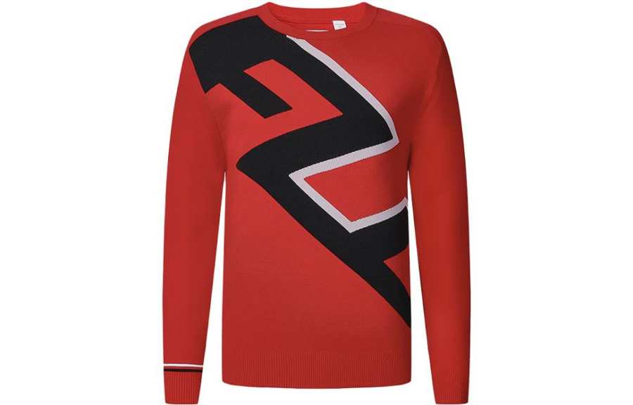 FILA Golf Knitwear Men's Fluorescent Flame Red