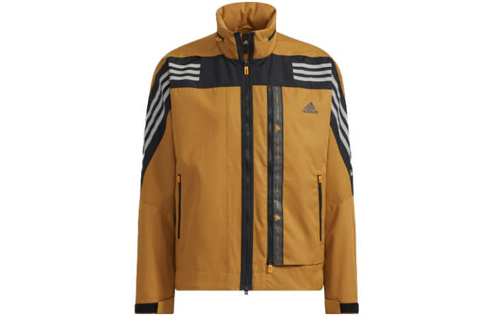 Adidas Adidas Jackets Men's Wheat Brown Stand Collar Moderate Other