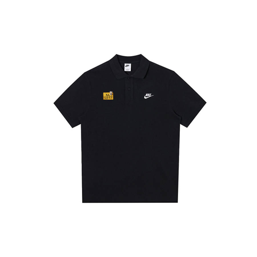 Nike Nike Polo Shirts Men's Black Polo Collar Moderate Straight Fit