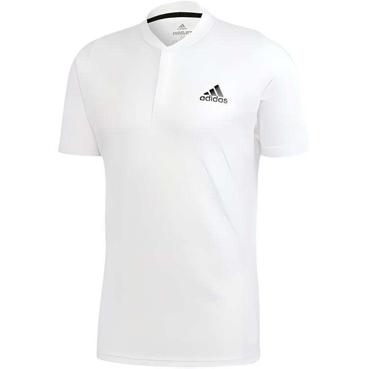 Adidas Adidas Polo Shirts Men's White Polo Collar Moderate Straight Fit
