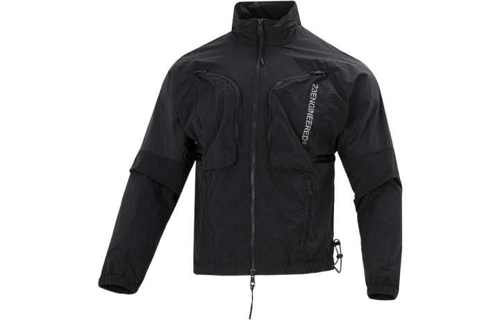 Jordan Jordan Jackets Men's Black Stand Collar Moderate Workwear