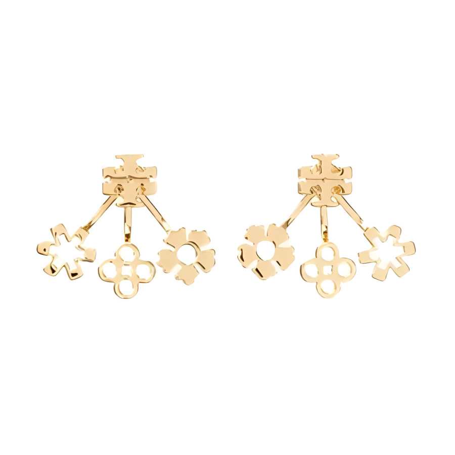TORY BURCH Brass Earrings Women's Gold