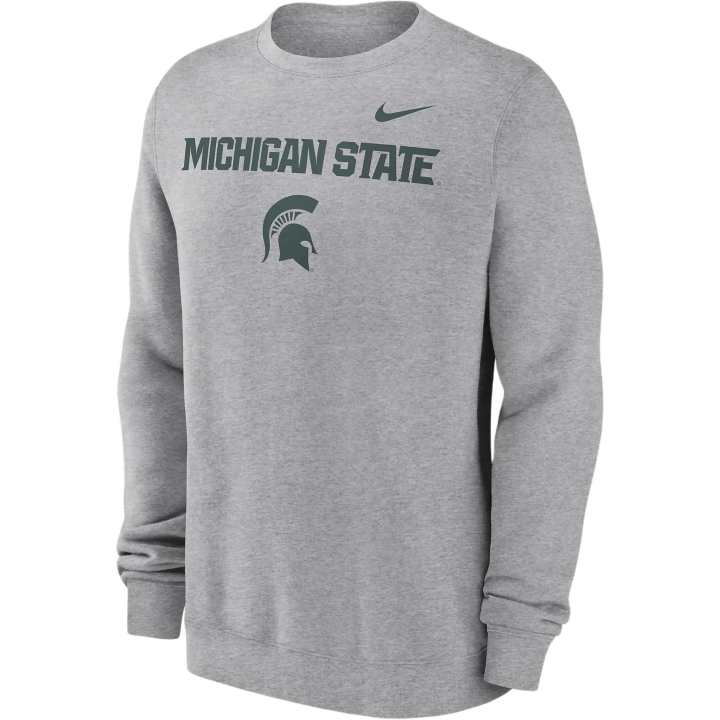 Nike Nike Michigan State Spartans Primetime Primary Stack Men's Nike College Pullover Crew