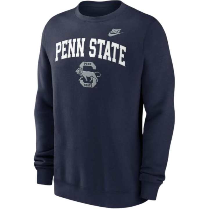 Nike Nike Penn State Nittany Lions Legacy Classic Arch Over Logo Men's Nike College Pullover Crew