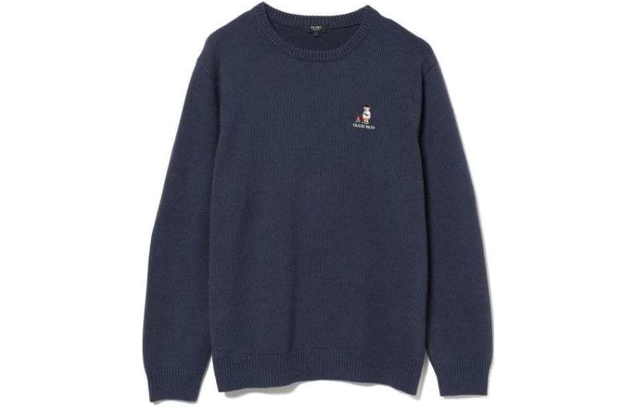 Beams Beams Sweater Men's Marine Blue