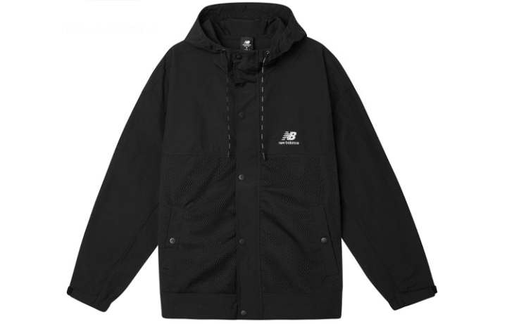 New Balance New Balance Jackets Men's Black Hooded Moderate Other