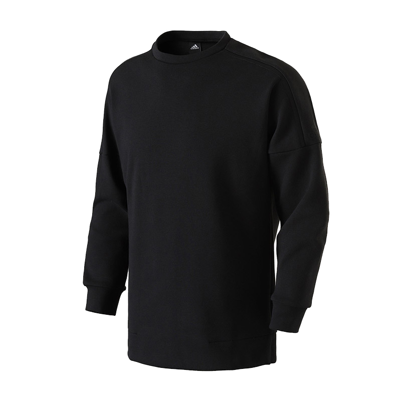 Adidas Adidas Sweatshirts Men's Black Crew Neck Moderate