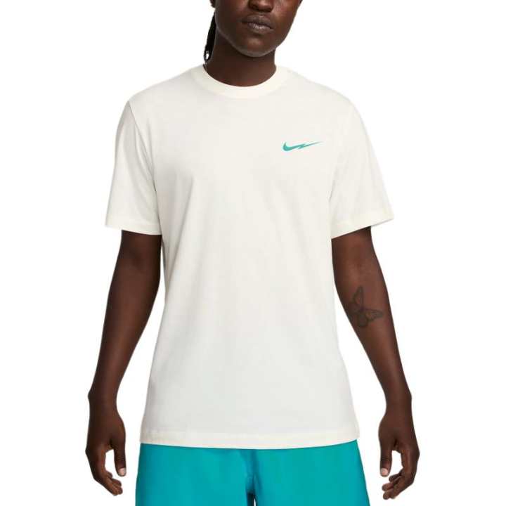 Nike Nike T Shirts Men's White Crew Neck Moderate Straight Fit