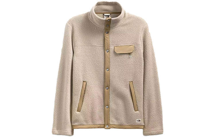 THE NORTH FACE Jackets Men's Beige Stand Collar Thickened Other
