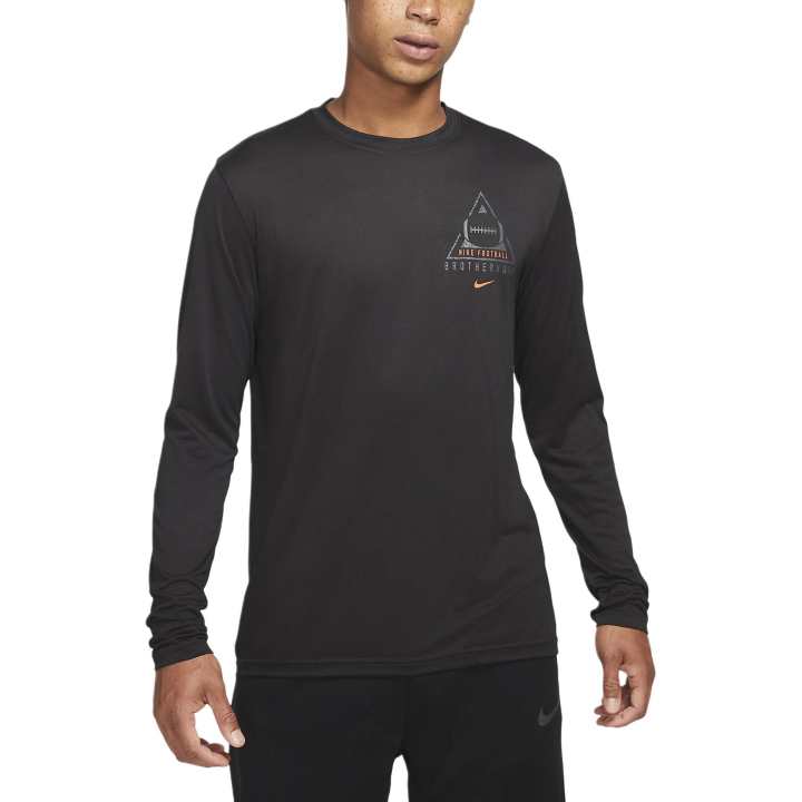 Nike Nike T Shirts Men's Black Crew Neck Moderate Straight Fit