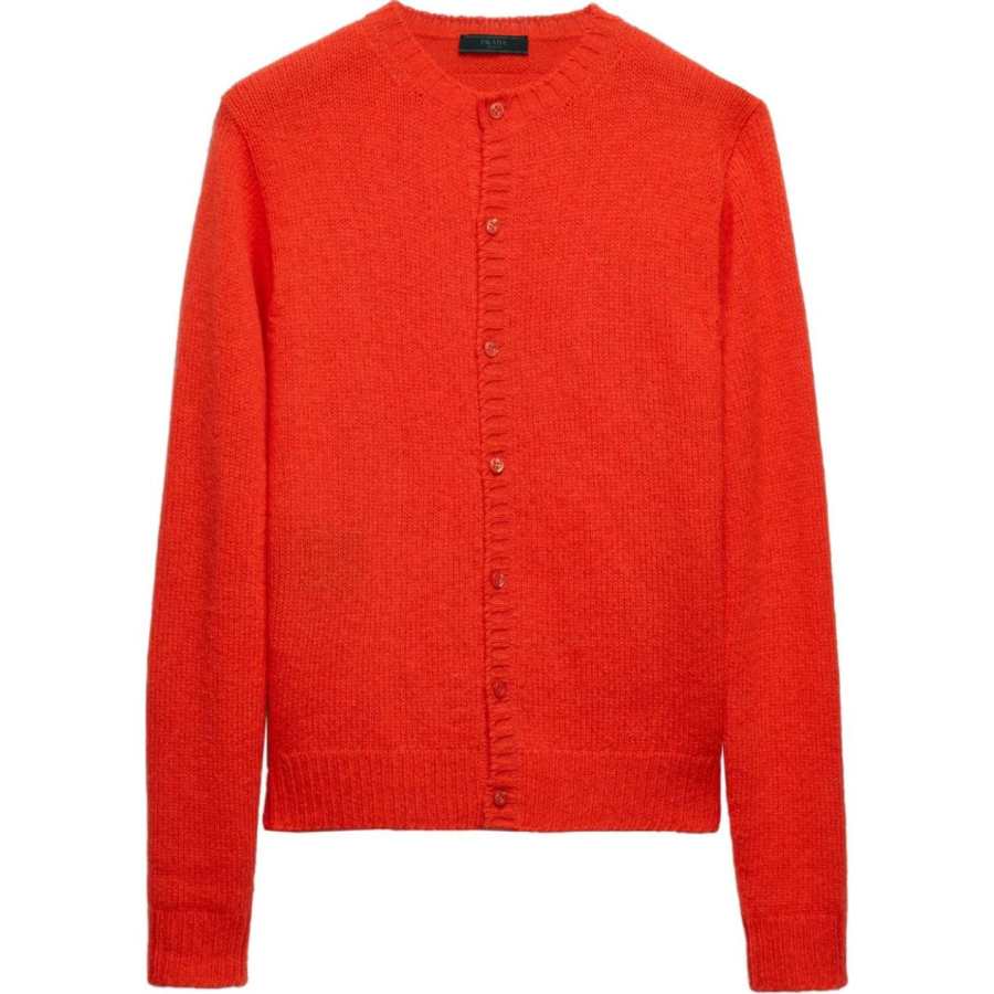 PRADA PRADA Logo Patch Cardigan