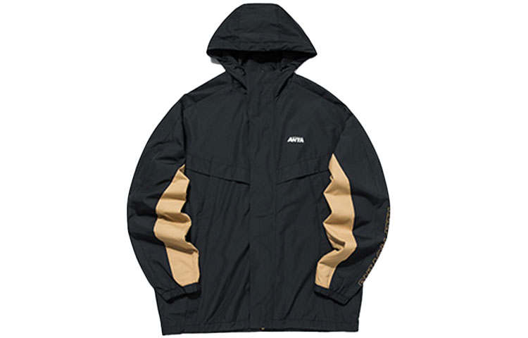 ANTA Life Collection Jackets Men's Black Hooded Moderate Pilot
