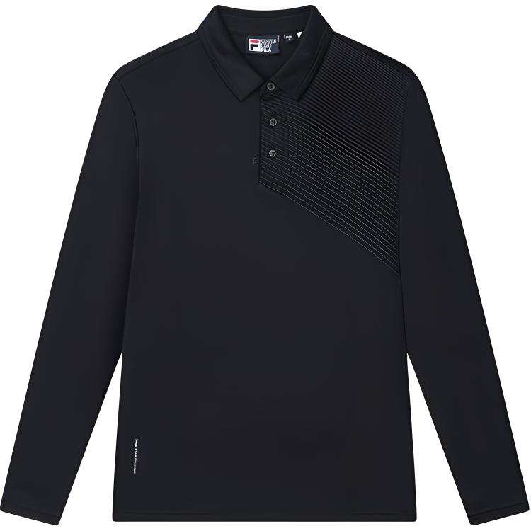 FILA FW24 Polo Shirt Men's Jet Black