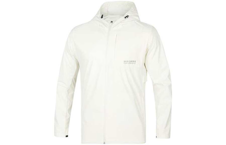 Skechers Jackets Men's White Hooded Moderate Other
