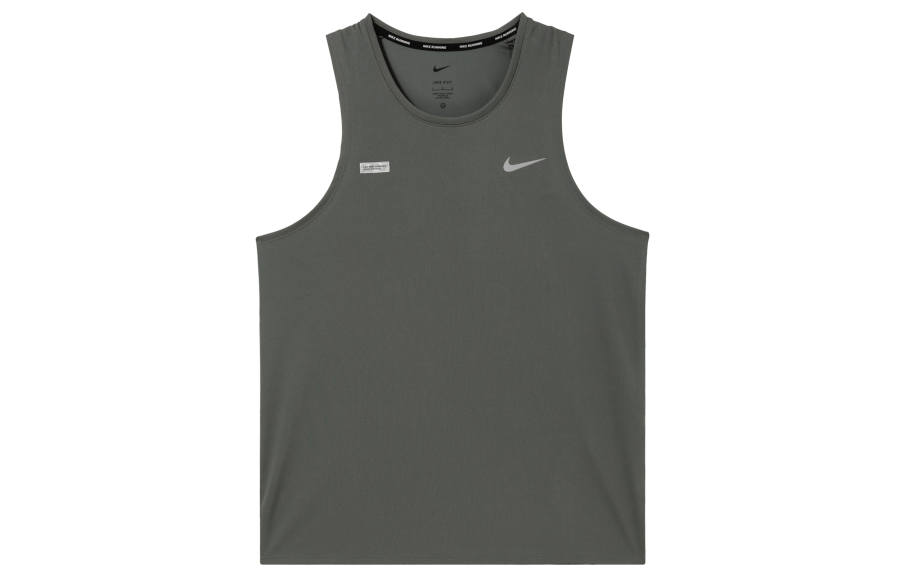 Nike Nike Tank Tops Men's Iron Gray Crew Neck Moderate Straight Fit
