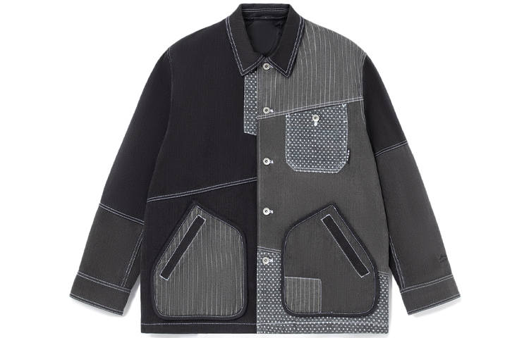 Li-Ning Li Ning Skateboard Jackets Men's Black Lapel Moderate Other